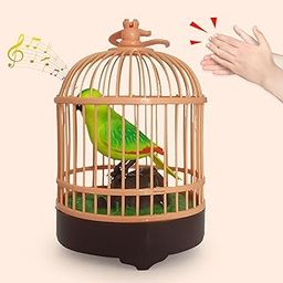 Medivedas Kids Talking Parrot Cage for Baby Boys and Girls | Singing Mimicking Recording Repeating What You Say | Interactive Electronic Light Up Smart Toy | Fun Playtime Companion-picture-20