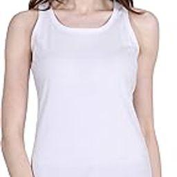 Women's Cotton Plain Round Neck Sleeveless T-Shirt-picture-13