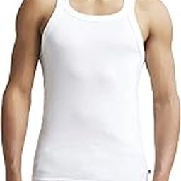 US26 Men's Super Combed Cotton Rib Square Neckline Gym Vest-image-98