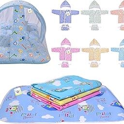 Toddylon New Born Baby Products All Baby Bedding Set | Baby Clothing Set | Waterproof Sheets | Gift Packs | Essentials Combo | Infants (0-6 Months)-image-46