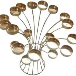 Golden Tree-Style Metal Tealight Candle Holder – 21 Cup Decorative Diya Stand for Home, Weddings & Festivals.-image-20