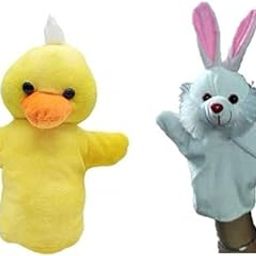 Wild Domestic Animals & Birds Storytelling Hand Puppets - Rabbit, Tortoise & Duck | Learning Toy for Babies & Kids | Gift for Children-30
