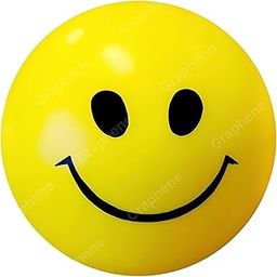 GRAPHENE Stress Reliever Smiley Ball Yellow Emoji Happy Smiley Face Soft Squeeze Squishy Foam Sponge Balls Hand Exercise Playing Light Weight Non Toxic for Kids Adults Baby Ball-10