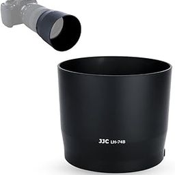JJC Dedicated Lens Hood Shade Protector for Canon EF 70-300mm f/4-5.6 IS II USM replaces Canon Lens Hood ET-74B, Reversible / Bayonet Mount / with Button to Lock or Release-24
