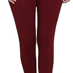 spiffy Women Footed Length Cotton Spendex Legging Burgundy-picture-4