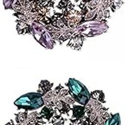 CALANDIS™ 2x Crystal Rhinestone Pearl Brooch Pin Wedding Women Jewelry Corsage | Pins & Brooches | Fashion Jewelry-image-28