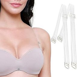 Clear Bra Straps, 3-Pairs Invisible Non-Slip Adjustable Bra Straps for Strapless Bra Transparent Bra Straps For Women-image-87