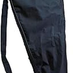 Black Plain Badminton Racket Cover (+ 1 Wrist Band) [ Standard Strap ] with Steel Zip Lock [ Polyster Material ] for All Size Rackets-picture-21