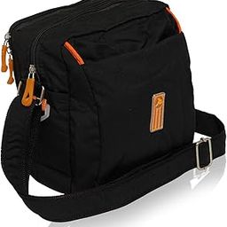Unisex Sling Bag Cross Body Multipurpose Hand Bag Sling Bag Slim Bag for Office, Cash, Business Collection, Travelling | Stylish Hanging Side Messenger Bag (Black)-23