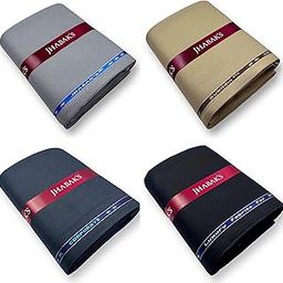 Unstitched Viscose Rayon Self Design Trouser Fabric - 1.30 meters (Pack of 4) N-picture-24