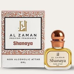 AL Zaman Shanaya Attar for Men & Women | Arabic & Oriental Blend | Rose, Saffron, Caramel, Agarwood, Musk & Amber Fragrance Notes | Long-Lasting Non-Alcoholic Roll-On Attar | Ideal Gift | 6ML Pack-2