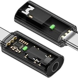 TECPHILE Transparent USB C to 3.5mm Headphone Jack Adapter Stereo Audio Type-C Aux Earphone Dongle with Hi-Fi DAC Chip, Compatible with iPhone 16, MacBook, iPad Pro, Samsung Galaxy, Pixel 4 3 2 XL-17