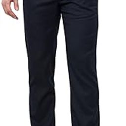 Men Slim Fit Structure Pattern Poly Viscose Blend Pleatless Formal Trouser-picture-53