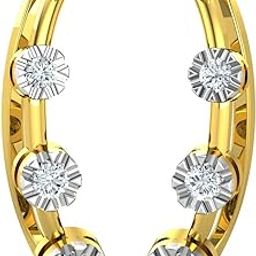 18KT Yellow Gold and Diamond Stud Earring for Women-image-53
