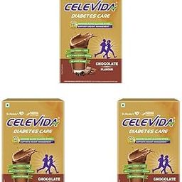 Celevida Protein Powder Drink for Diabetes Management by Dr. Reddy’s | Chocolate Flavour | No Added sugar | Plant based | For Sugar control, Weight Management & Immunity Support | 400gm BIB-21