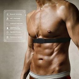 Ubervia Heart Rate Monitors - Chest Belt Strap for Polar Wahoo for Sports Wireless Heart Rate Monitor174884-19