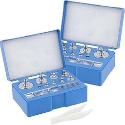 FUNSUEI 34 PCS 211g Calibration Weight Set, Precision 10mg-100g Scale Calibration Weight, Small Gram Weight Set for Digital Scale, Chrome Finish, Silver-image-86
