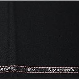 Men's Poly Viscose Solid Unstitched 1.30 m Trouser Fabric (Black, Free Size)-picture-15