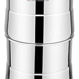RUDRA Stainless Steel Gravity Water Purifier – 34L | No Electricity | 4-Stage Filtration for Pure & Safe Drinking Water | Rust-Free, Durable & Eco-Friendly | Perfect for Home & Office (Silver)-2