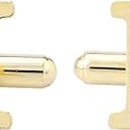 Premium Brass Cutout Personalized Collection Name Initial Alphabet Letters Cufflinks Gift Set for Men in Wooden Box-image-12