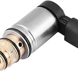 XEQLJ Car AC Compressor Control Solenoid Valve, 1K0260859F, Silver, Plastic and Metal, Solenoid Valve-18