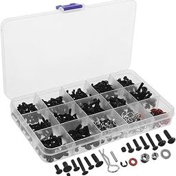 ERINGOGO Model Car Maintenance Tool Kit Screw Assortment Box Screws Nuts Bolts Hardware Fasteners for Toy Vehicles-image-46