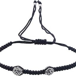 Sterling-Silver Silver Anklet for Women's (Black)-image-32