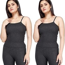 Women?s Cotton Thermal Underwear Set, Thermal Sleeveless Slips/Camisole(Pack of 2)-image-74