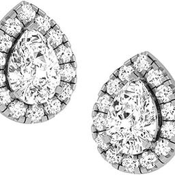 14K/18K Yellow/White/Rose Gold and Diamod Earring For Women-image-87