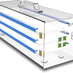 Otica Formalin Chamber Premium Quality with 5 mm Thick Material (14 inch with 3 Trays)-18