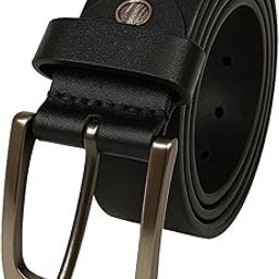 ITALIAN LEATHER-GENUINE LEATHER BELT Formal/Casual Design Belt for Men (Color-Black) 28"-42" Waist-image-38