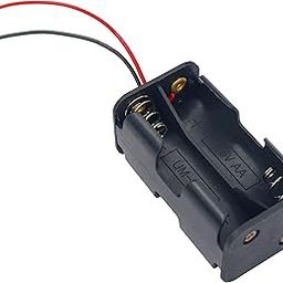 Electronic Spices AA 4 cells Battery holder hard plastic case with wire pack of 1 (1.5V x 4 cells = 6Volt)-17