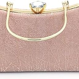 Embellished Bridal Clutch Bag – Sparkly Evening Bag with Rhinestones | Wedding Purse for Bride, Bridesmaids, Parties | Elegant Crystal Clutch Handbag with Chain Strap-image-90