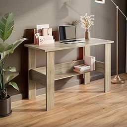 FURLAY Sleek Office Desk and Study Table | 1 Year Warranty | Century Engineered Wood Desk for Adults & Students (Classic Oak) | DIY (Easy to Assemble)-25