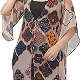 Women Chiffon Printed Shrug-26