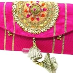 Women's Embroidered Box Clutch Bag Purse For Bridal, Casual, Party, Wedding-image-14