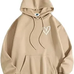 sxv style Heart Printed Sweatshirt Hoodie-picture-12