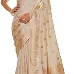 Woven Design Zari Pure Silk Banarasi Saree with an Unstitched Blouse Piece-picture-1