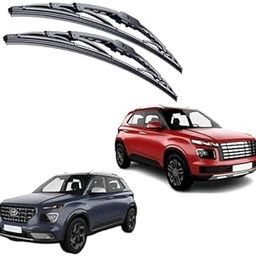 UNEESTORE METAL WINDSHIELD WIPER BLADE FOR Hyundai venue 2019 to till date PACK OF 2 (D=24"&P=18")-image-83