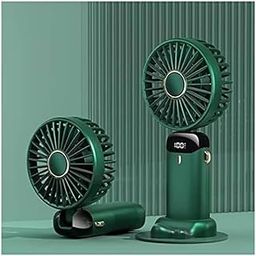SLENPET 3000mAh Rechargeable Desk Mini Fan, Portable Handheld Table Fan, Clooing Fan for Men & Women, USB Powered Quiet Personal Fan with LED Display,5 Speed for Home Office Travel (LIGHT PINK)-31