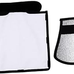 KICHOUSE 2pcs Light Diffuser Reflector for Photography Portable Soft Flash Light Barrier with Angles for Studio and Outdoor Use Durable and Lightweight Design-image-11