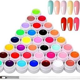 Kalap Nail Products Professional UV Gel Nail Pots, Set of 36, 21 Days Lasting, Super Glossy Finish, Non-Chipping, Non-Smudging, Quick Drying-35