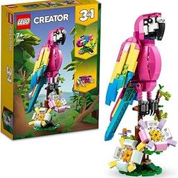 LEGO Creator Exotic Pink Parrot 31144 Building Toy Set; Parrot, Fish and Frog Construction Models for Kids Aged 7+-65