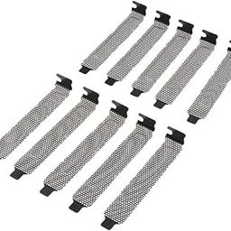 10X Pci Slot Cover Dust Ventilation for Pc Computer Case Black Pack of 10 | Decorative | Vintage | Retro | Collector's Item-12