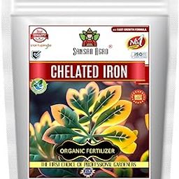Sansar Agro® Chelated Iron, Powerful Essential Organic Fertilizer for Fast Growth of All Plants. (200 gm)-image-43