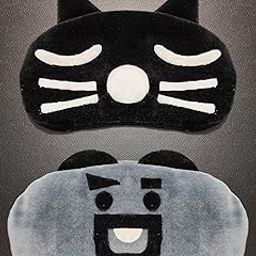 JUZZII Velvet Super Soft Blind Sleeping Cartoon Character Eye mask shade for Men Women Girls Boys Kids - (Pack of 2) Model.No.31-2-image-69
