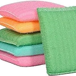 generic LTYNE Scratch Proof Kitchen Scrubber Pads for Utensils/Tiles Cleaning Multi Colour Foam Pad Sponge Scourer (12)-picture-15
