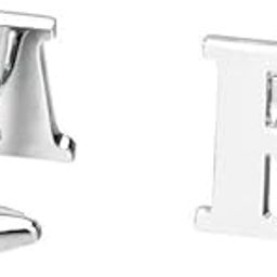 CALANDIS™ 2xBrass Men Cuff Link Initial Personalized Capital Alphabet Letter Cufflinks R | Cufflinks | Mens Jewelry-image-4