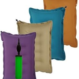 Shivam Mart Soft Cotton Air Pillow for Multipurpose use, Compact and Lightweight Pillow, Neck Support Pillow Travelling in Bus, Train, Flight for Men and Women (Pack of 4 with Air Pump)-Multicolor-picture-32