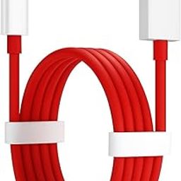 ONE Plus Redmi Original 80W USB Type C Data Sync Fast Charging Charger Cable Compatible with One Plus 12 5G,11,11r,10r,10t,10,10 pro,9 Pro,8,8T,7t,7t Pro, Nord,2,2t,Ce 2 Lite,Ce 3 lite,Nord Ce3,Open-image-80